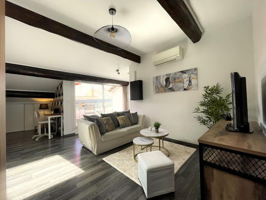 Apartment Charme Urbain Sous Les Toits-terrasse/clim/parking Beziers